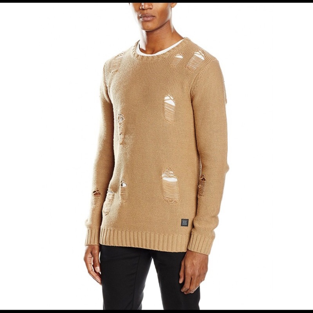 BLACK KAVIAR ripped Sweater